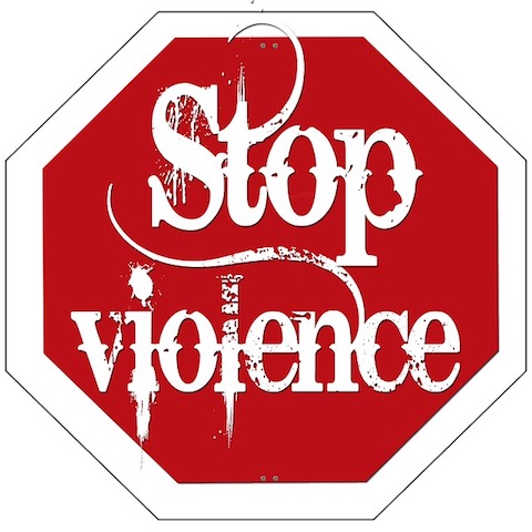Stop Violence sign