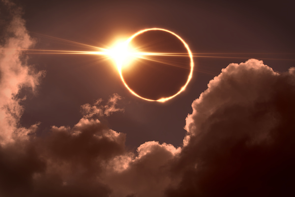 An eclipse symbolizing our shadows as explained by Carl Jung